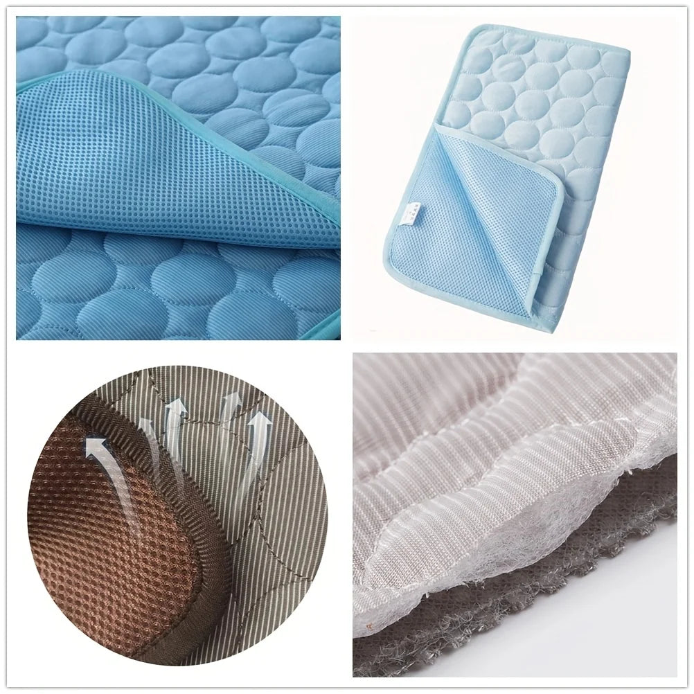 Extra Large Dog Cooling Mat - Summer Cold Bed & Pet Blanket
