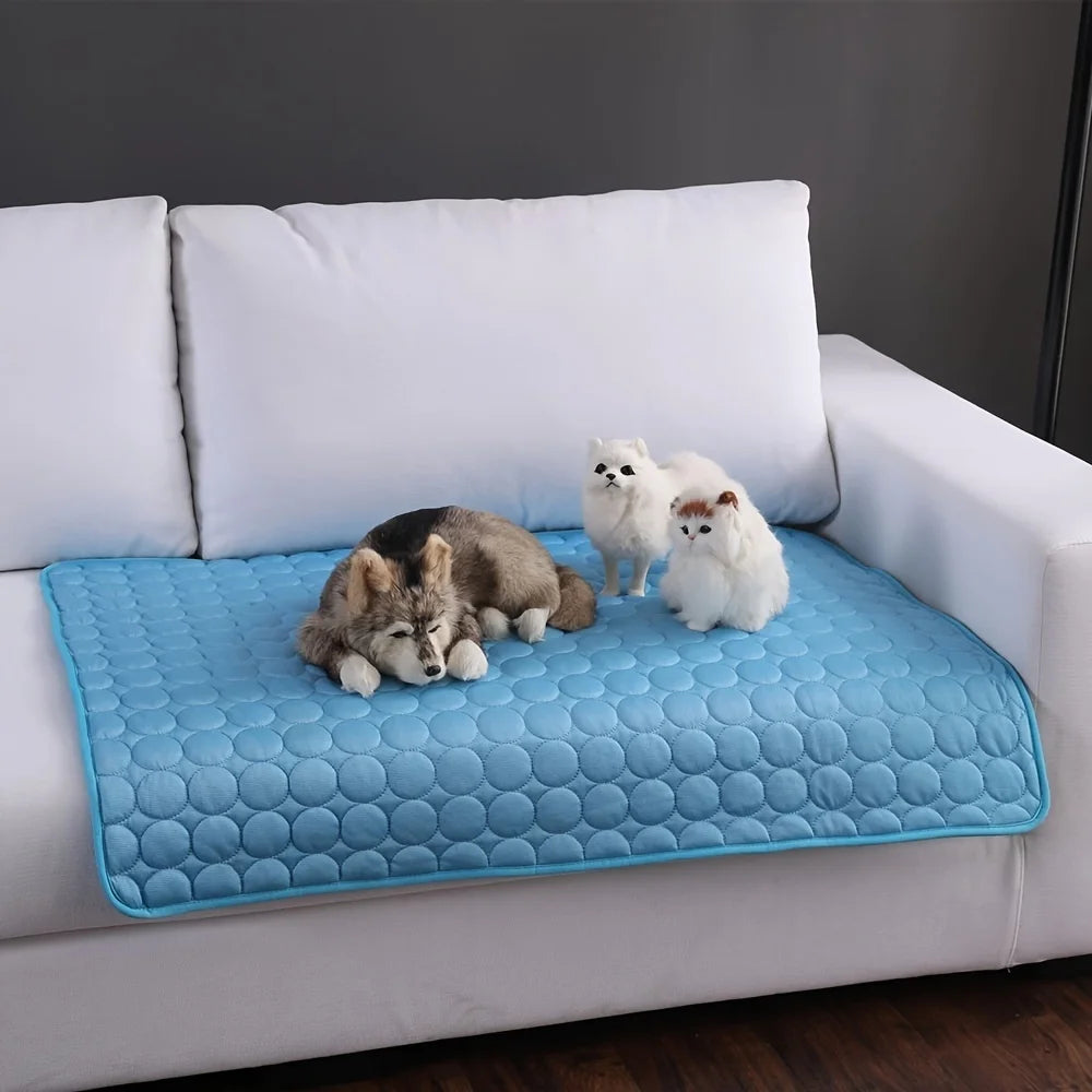 Extra Large Dog Cooling Mat - Summer Cold Bed & Pet Blanket