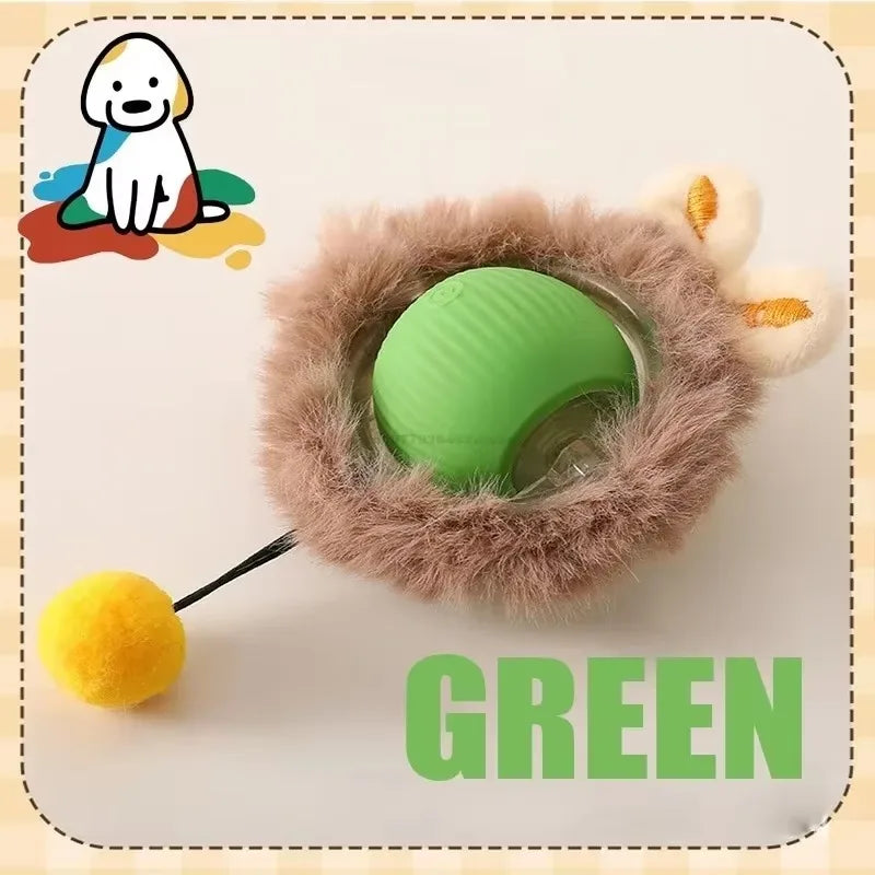 Interactive Self-Moving Electric Cat Ball - Automatic Rolling Toy for Kittens