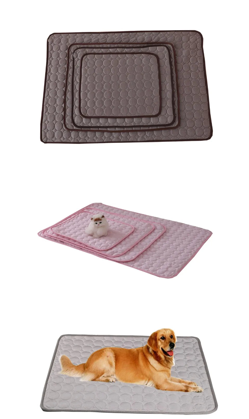 Extra Large Dog Cooling Mat - Summer Cold Bed & Pet Blanket