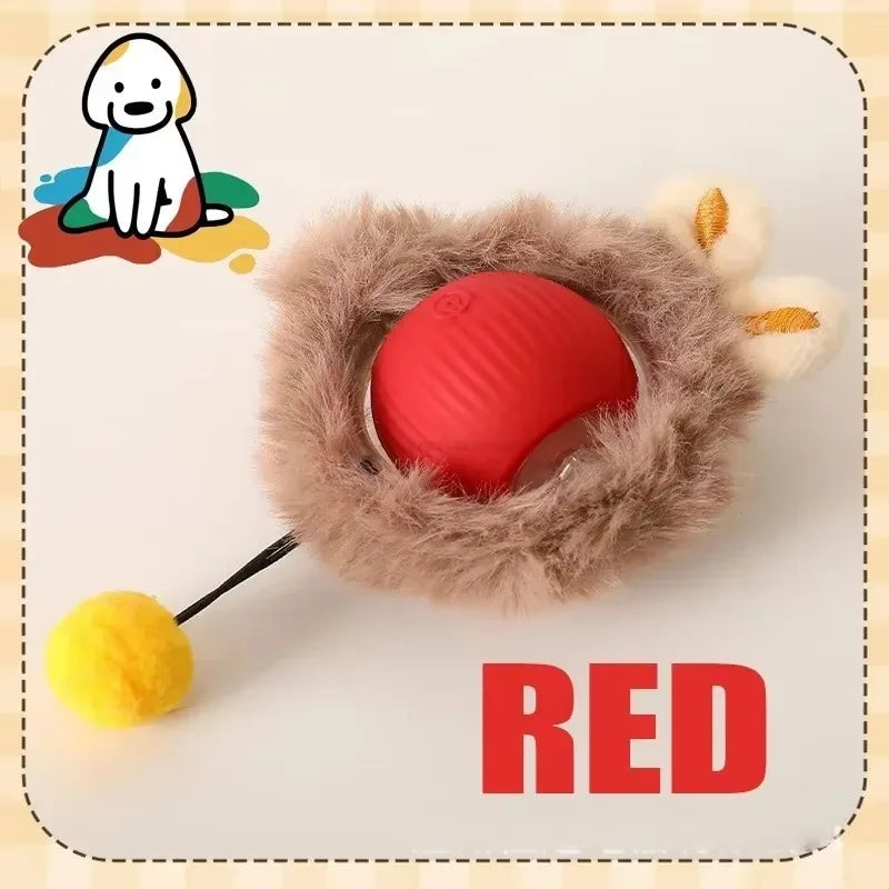Interactive Self-Moving Electric Cat Ball - Automatic Rolling Toy for Kittens