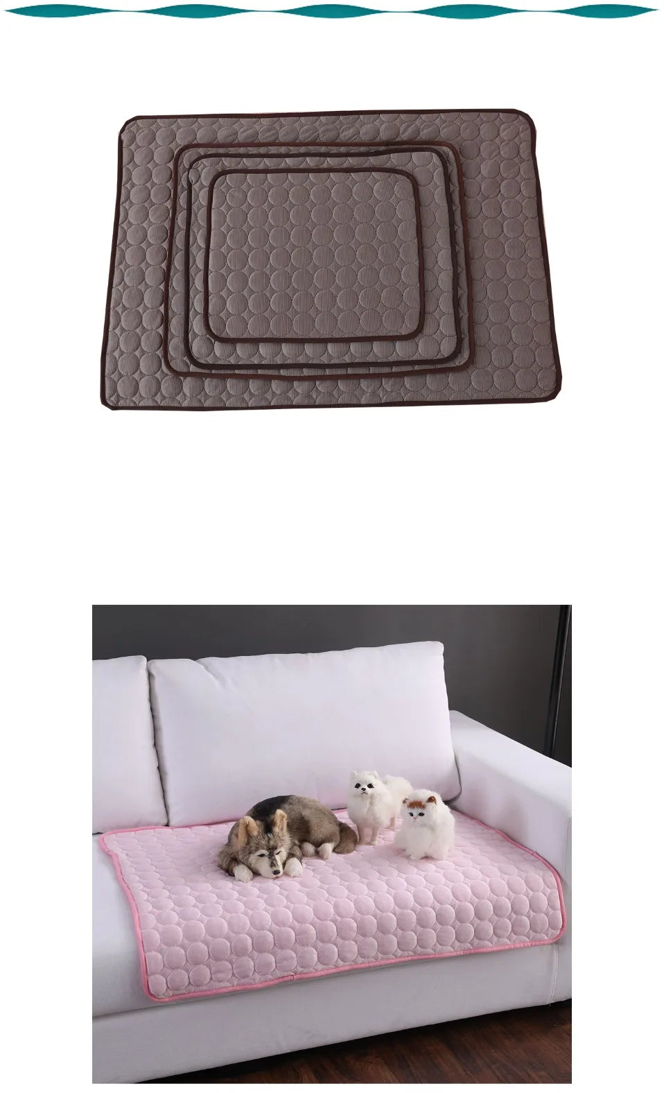 Extra Large Dog Cooling Mat - Summer Cold Bed & Pet Blanket