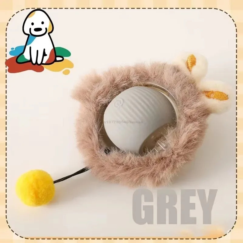 Interactive Self-Moving Electric Cat Ball - Automatic Rolling Toy for Kittens