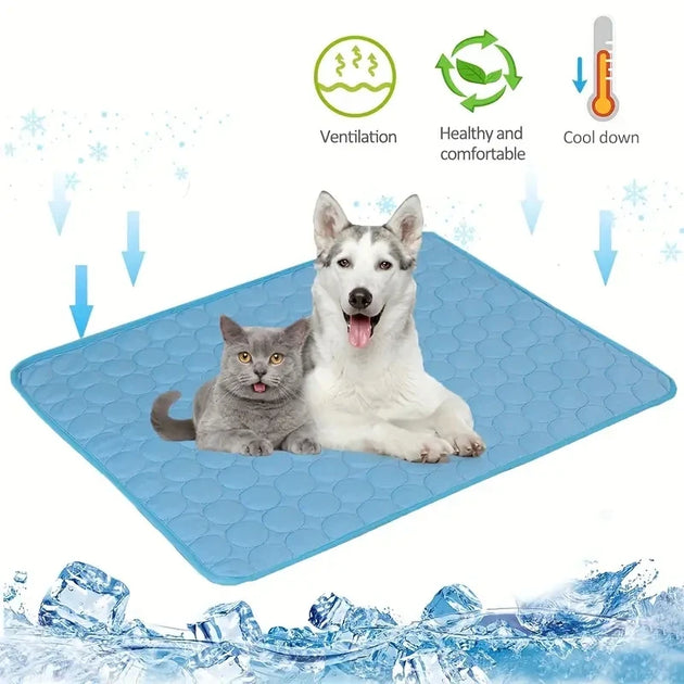 Extra Large Dog Cooling Mat - Summer Cold Bed & Pet Blanket