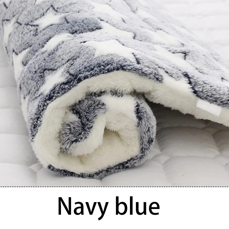 Flannel Pet Sleeping Mat & Dog Bed - Cozy Cushion for Small & Large Pets