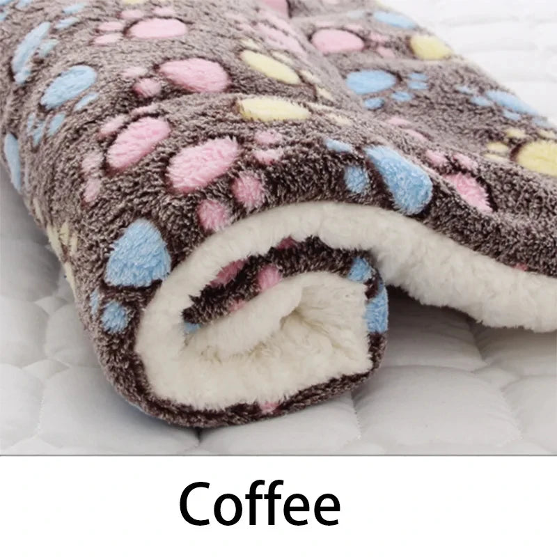 Flannel Pet Sleeping Mat & Dog Bed - Soft Cushion for Small & Large Pets
