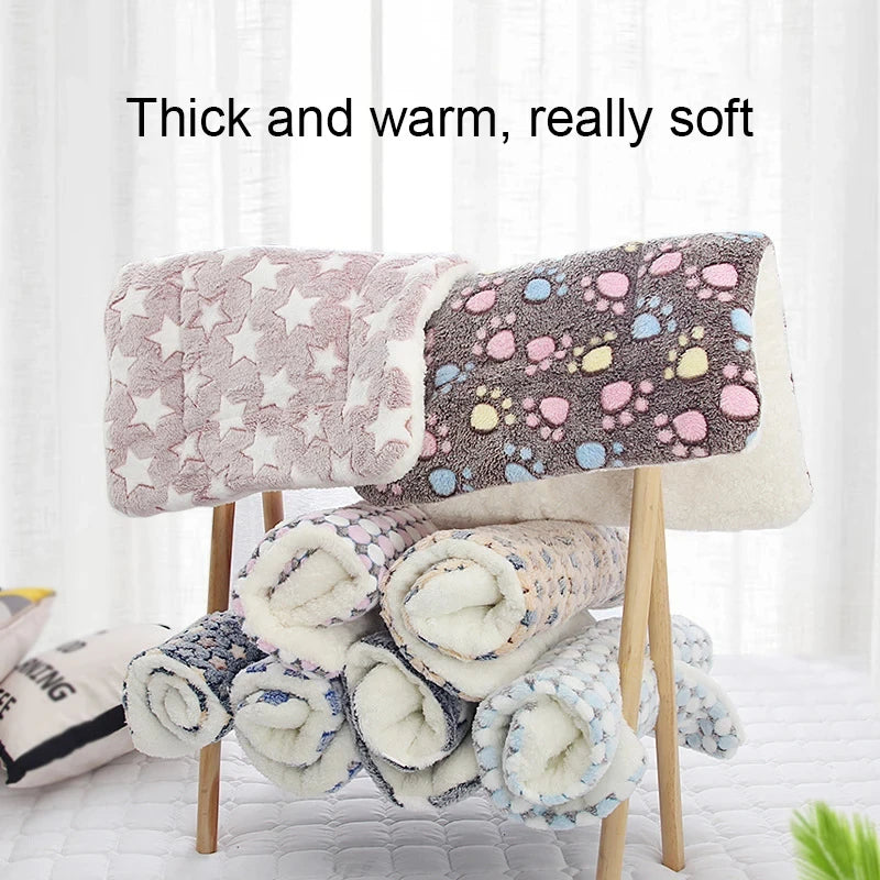 Flannel Pet Sleeping Mat & Dog Bed - Soft Cushion for Small & Large Pets