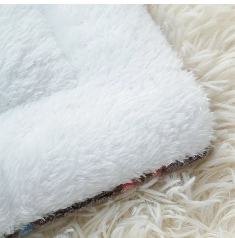 Flannel Pet Sleeping Mat & Dog Bed - Soft Cushion for Small & Large Pets
